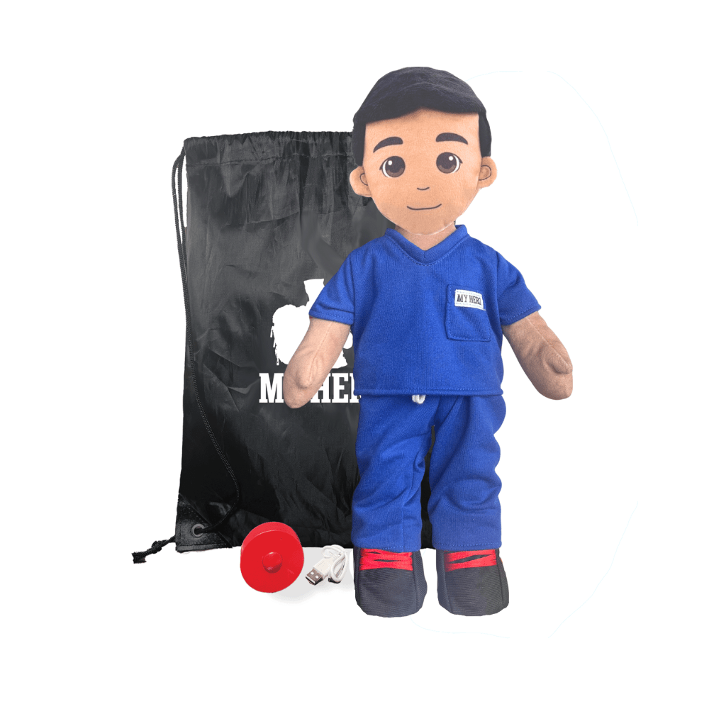 Nurse Doll | Doctor Doll | EMT Doll | Medical Hero Doll | Plush Doll in Scrubs | Stuffed Animal in Uniform | Doctor Stuffed Animal | Nurse Plush Toy | Medical Teddy Bear | Healthcare Worker Doll - MY HERO