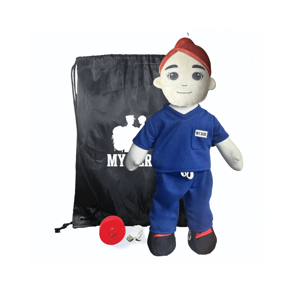 Nurse Doll | Doctor Doll | EMT Doll | Medical Hero Doll | Plush Doll in Scrubs | Stuffed Animal in Uniform | Doctor Stuffed Animal | Nurse Plush Toy | Medical Teddy Bear | Healthcare Worker Doll - MY HERO