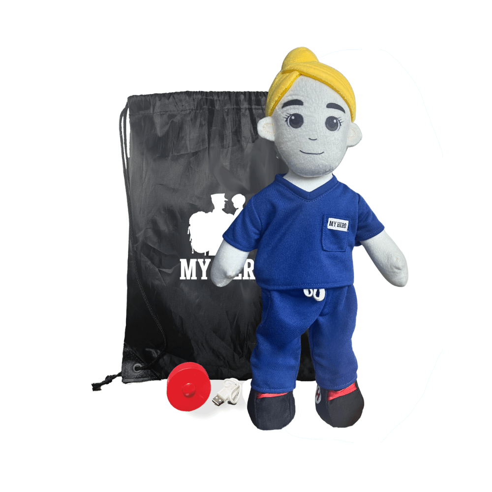 Nurse Doll | Doctor Doll | EMT Doll | Medical Hero Doll | Plush Doll in Scrubs | Stuffed Animal in Uniform | Doctor Stuffed Animal | Nurse Plush Toy | Medical Teddy Bear | Healthcare Worker Doll - MY HERO