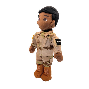 Army doll, soldier doll, Army deployment doll, soldier daddy doll, soldier mommy doll, deployment doll, comfort doll, recordable Army doll, recordable soldier doll, military soldier doll, plush Army doll, Army stuffed animal, Army plush toy, talking soldier doll, speaking doll, bedtime story doll, voice recording doll, keepsake Army doll, Army gift for kids, soldier gift for toddlers, Army storytime doll, military baby gift, soldier parent deployment gift, Army dad gift, Army mom gift, camouflage doll, Army