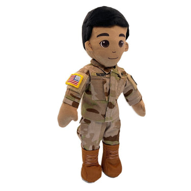 Army doll, soldier doll, Army deployment doll, soldier daddy doll, soldier mommy doll, deployment doll, comfort doll, recordable Army doll, recordable soldier doll, military soldier doll, plush Army doll, Army stuffed animal, Army plush toy, talking soldier doll, speaking doll, bedtime story doll, voice recording doll, keepsake Army doll, Army gift for kids, soldier gift for toddlers, Army storytime doll, military baby gift, soldier parent deployment gift, Army dad gift, Army mom gift, camouflage doll, Army