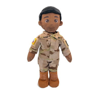 Army doll, soldier doll, Army deployment doll, soldier daddy doll, soldier mommy doll, deployment doll, comfort doll, recordable Army doll, recordable soldier doll, military soldier doll, plush Army doll, Army stuffed animal, Army plush toy, talking soldier doll, speaking doll, bedtime story doll, voice recording doll, keepsake Army doll, Army gift for kids, soldier gift for toddlers, Army storytime doll, military baby gift, soldier parent deployment gift, Army dad gift, Army mom gift, camouflage doll, Army