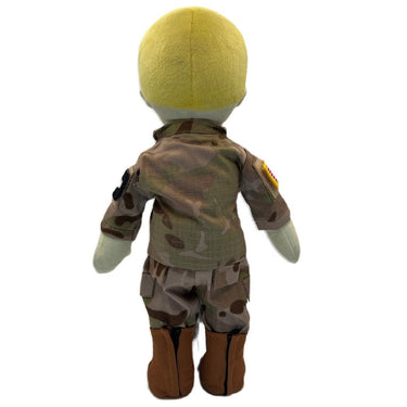 Army doll, soldier doll, Army deployment doll, soldier daddy doll, soldier mommy doll, deployment doll, comfort doll, recordable Army doll, recordable soldier doll, military soldier doll, plush Army doll, Army stuffed animal, Army plush toy, talking soldier doll, speaking doll, bedtime story doll, voice recording doll, keepsake Army doll, Army gift for kids, soldier gift for toddlers, Army storytime doll, military baby gift, soldier parent deployment gift, Army dad gift, Army mom gift, camouflage doll, Army