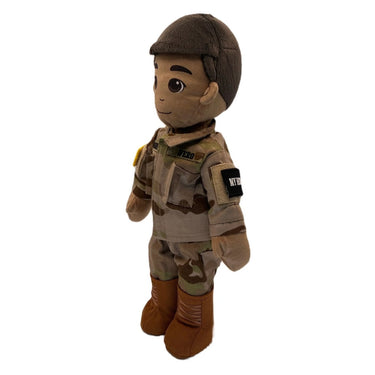 Army doll, soldier doll, Army deployment doll, soldier daddy doll, soldier mommy doll, deployment doll, comfort doll, recordable Army doll, recordable soldier doll, military soldier doll, plush Army doll, Army stuffed animal, Army plush toy, talking soldier doll, speaking doll, bedtime story doll, voice recording doll, keepsake Army doll, Army gift for kids, soldier gift for toddlers, Army storytime doll, military baby gift, soldier parent deployment gift, Army dad gift, Army mom gift, camouflage doll, Army