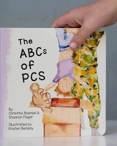 Children's book "The ABCs of PCS" about military family moves for kids.