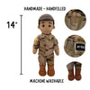 Air Force Daddy Doll with camouflage uniform