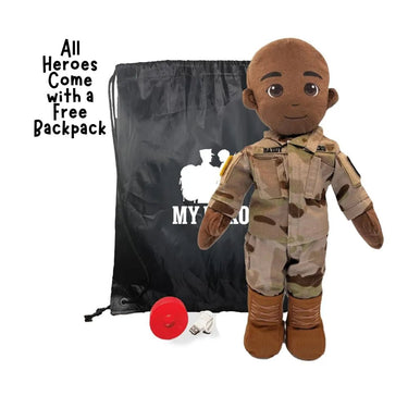 Personalized Air Force military doll for kids


